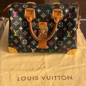 Louis Vuitton multicolor speedy 30